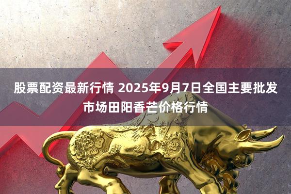 股票配资最新行情 2025年9月7日全国主要批发市场田阳香芒价格行情